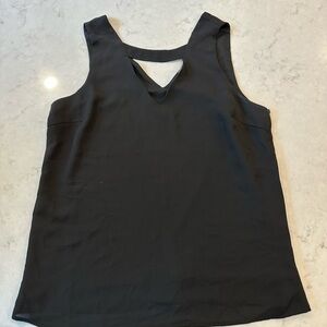 Tinley Road Gap Black Sleeveless Women's V-Neck Top Sz Large